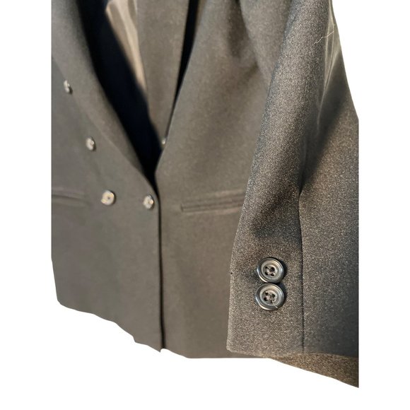 Retro Kids Black Blazer 12 Double breasted Jacket - Picture 3 of 8